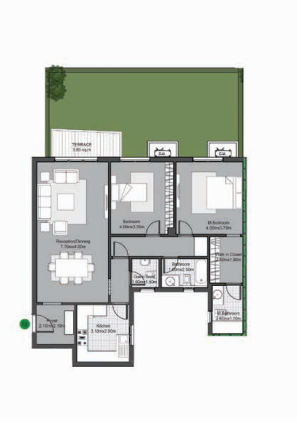 Floor plan for apartment at V Residences By Villette