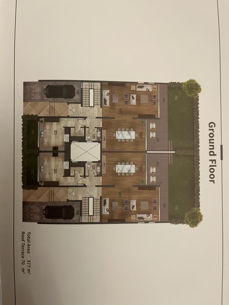 Floor plan for townhouse at Pyramid Hills