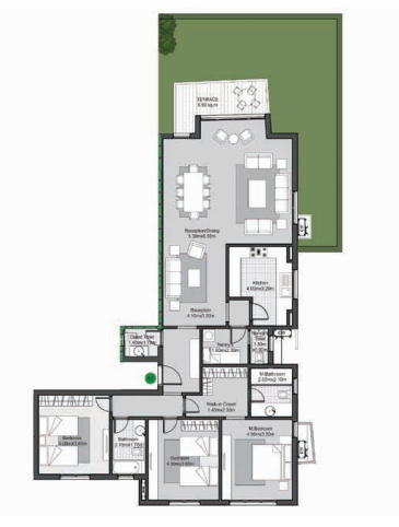 Floor plan for apartment at V Residences By Villette