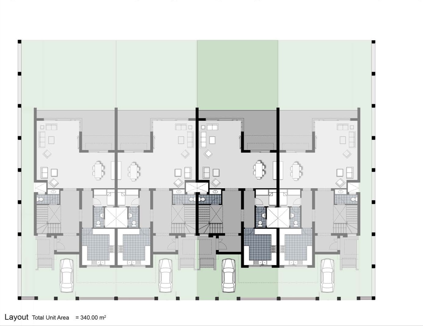 Floor plan for townhouse at New Giza