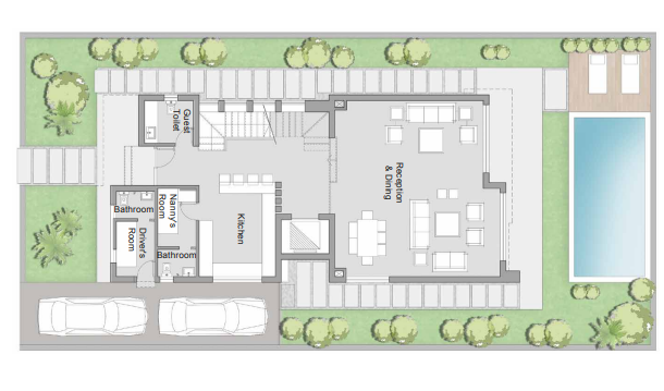 Floor plan for villa at Palm Hills Alexandria