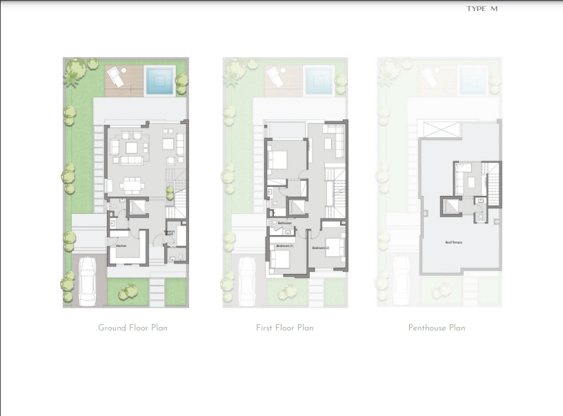 Floor plan for villa at Palm Hills New Cairo