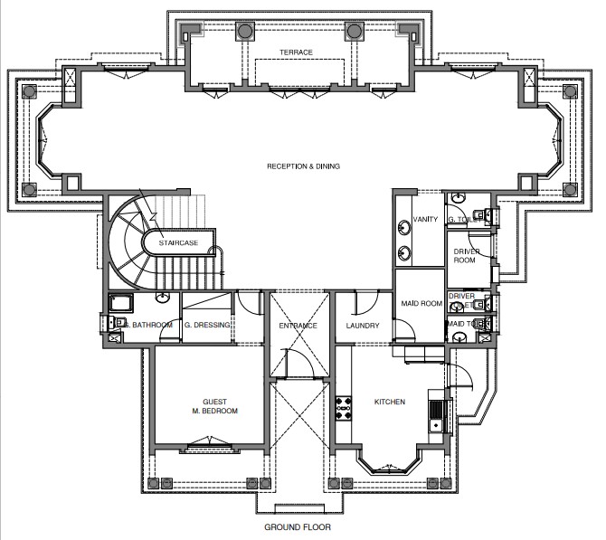 Floor plan for villa at Mountain View iCity October