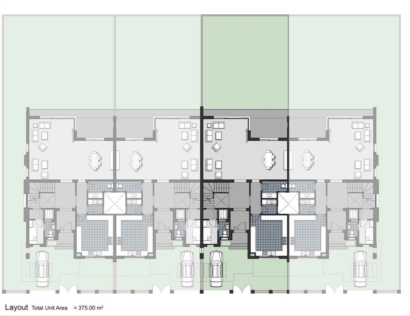 Floor plan for townhouse at New Giza