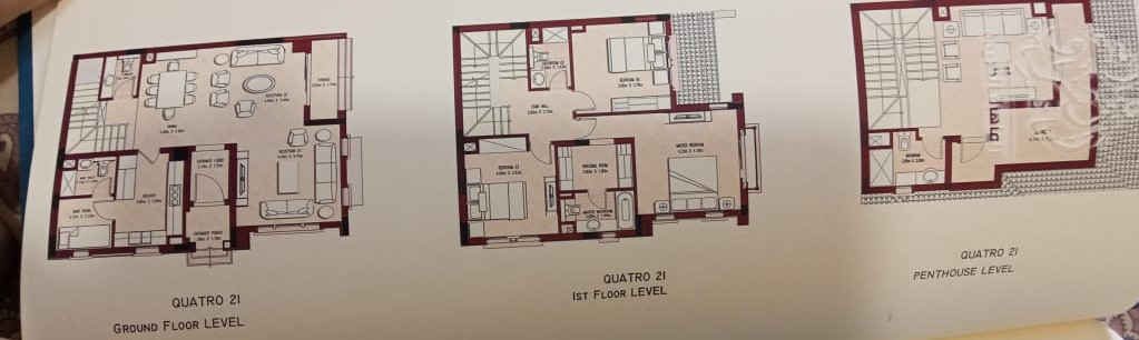 Floor plan for townhouse at City Gate