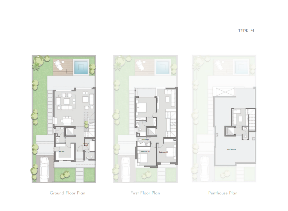 Floor plan for villa at Palm Hills New Cairo