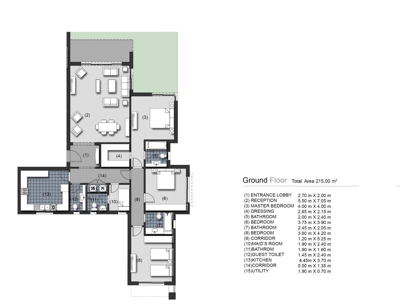 Floor plan for apartment at New Giza