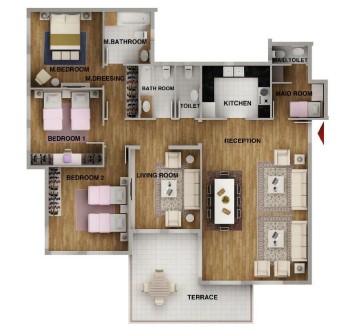 Floor plan for apartment at Mountain View iCity October