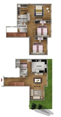 Floor plan for villa at Mountain View iCity October