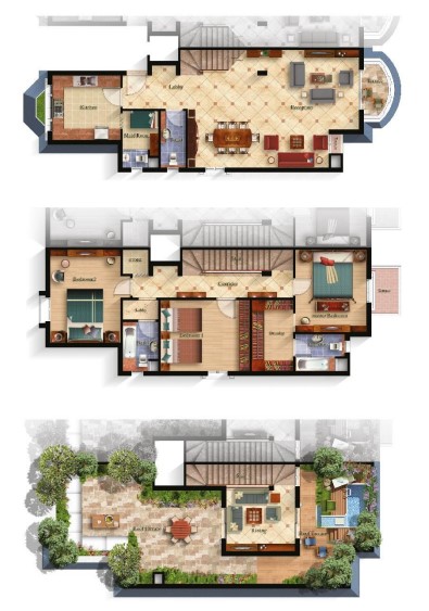 Floor plan for duplex at Mountain View iCity October