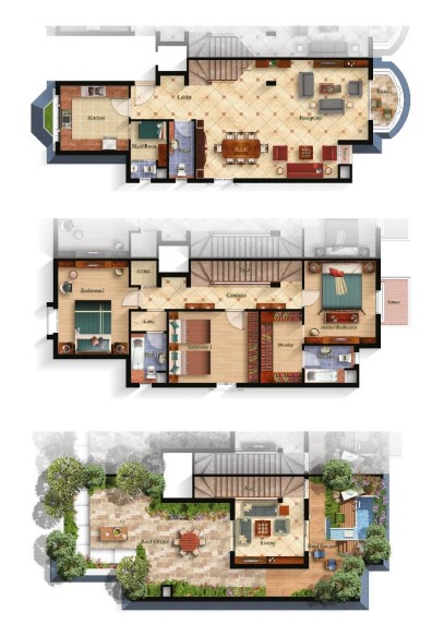 Floor plan for duplex at Mountain View iCity October