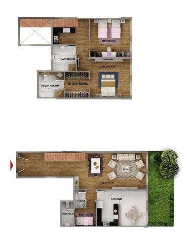 Floor plan for villa at Mountain View iCity October