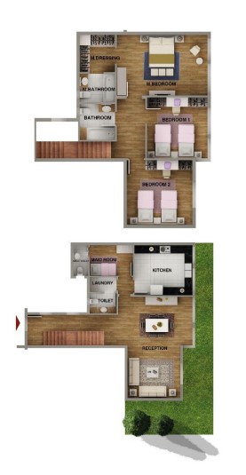 Floor plan for duplex at Mountain View iCity October