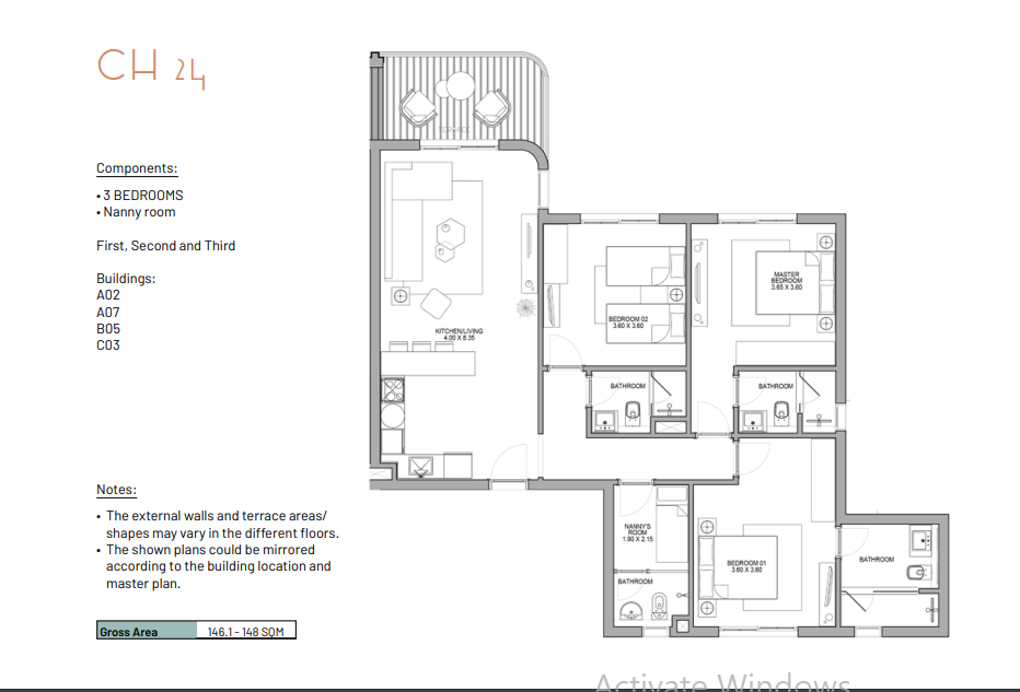 Floor plan for chalet at June