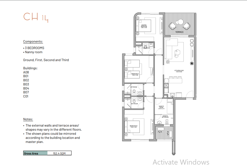 Floor plan for chalet at June