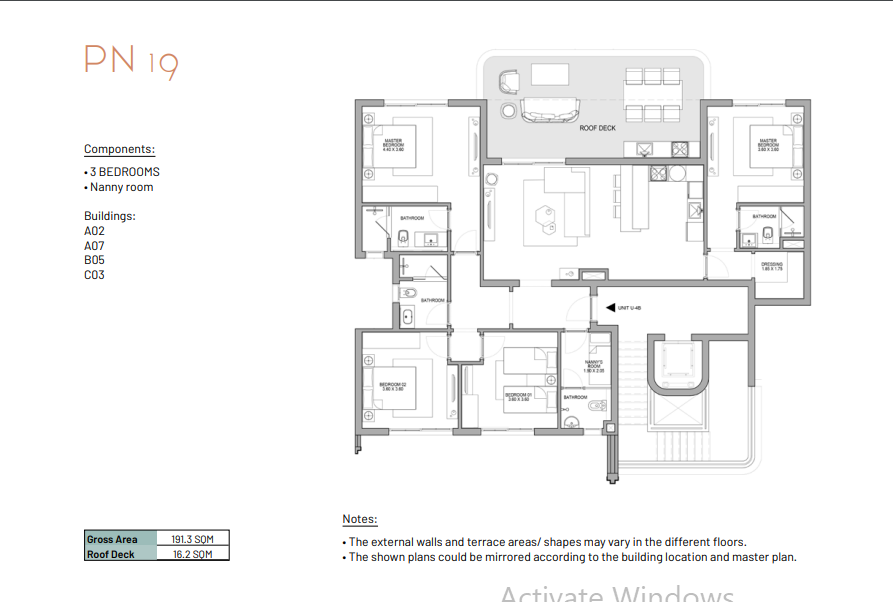 Floor plan for chalet at June