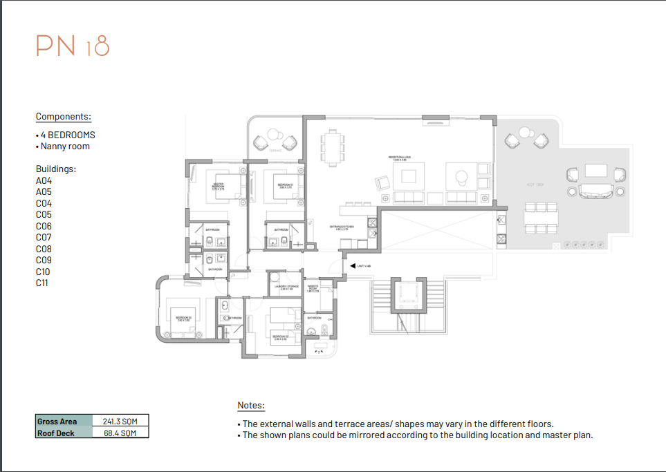 Floor plan for chalet at June