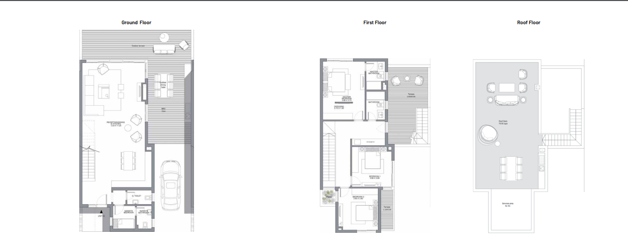 Floor plan for villa at June