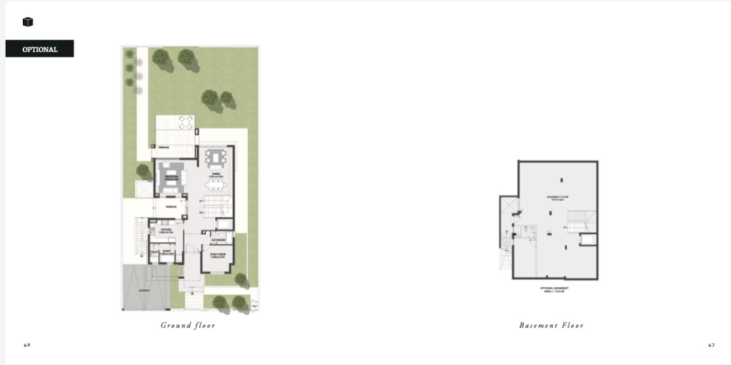 Floor plan for villa at The Estates