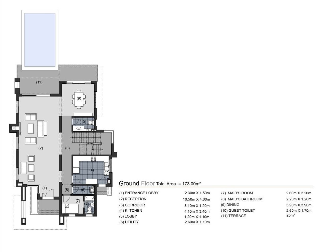 Floor plan for villa at New Giza
