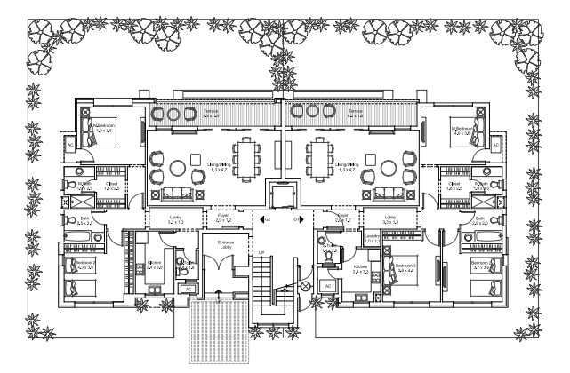 Floor plan for apartment at DISTRICT 5
