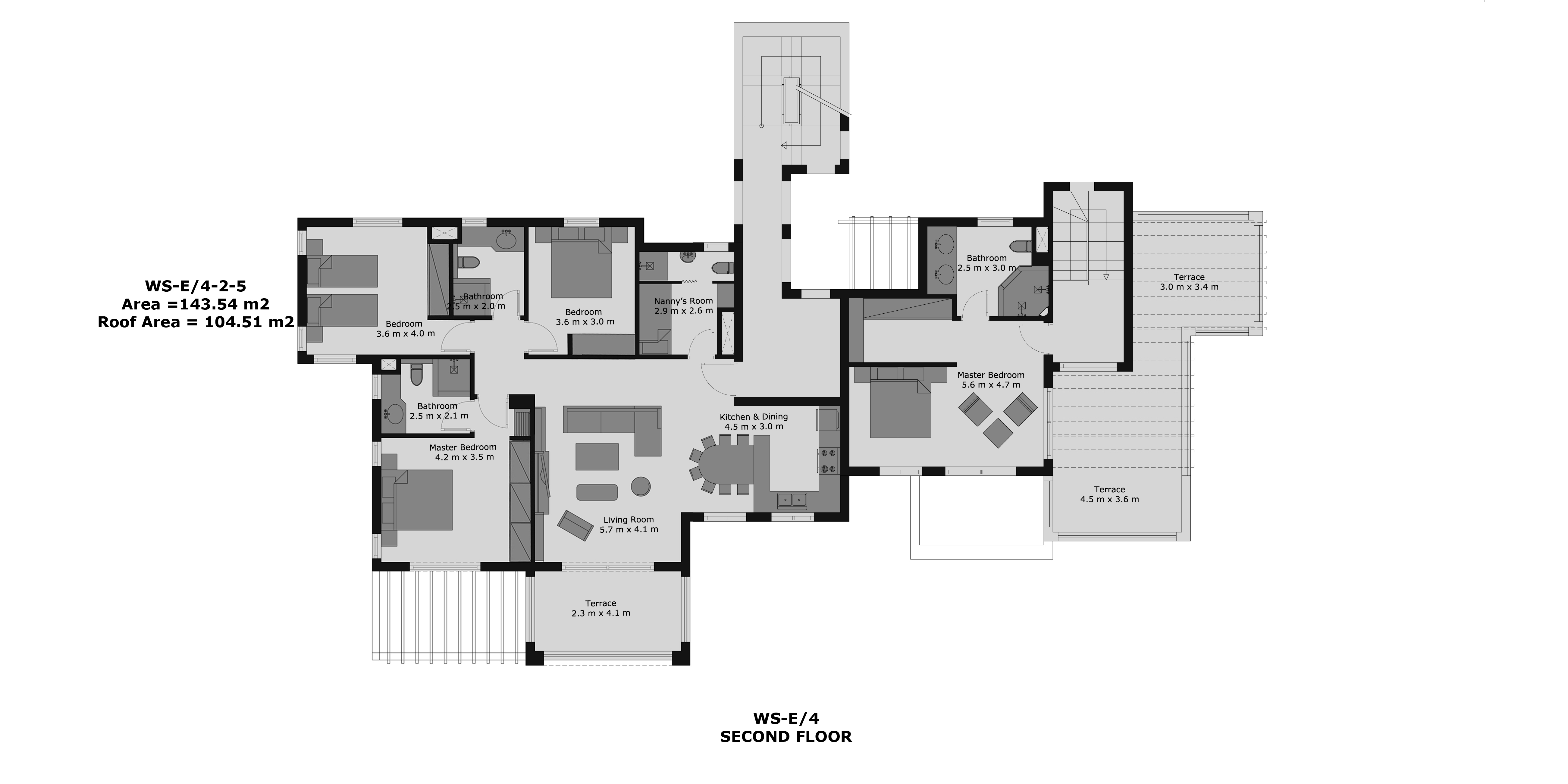 Floor plan for apartment at Waterside Condos