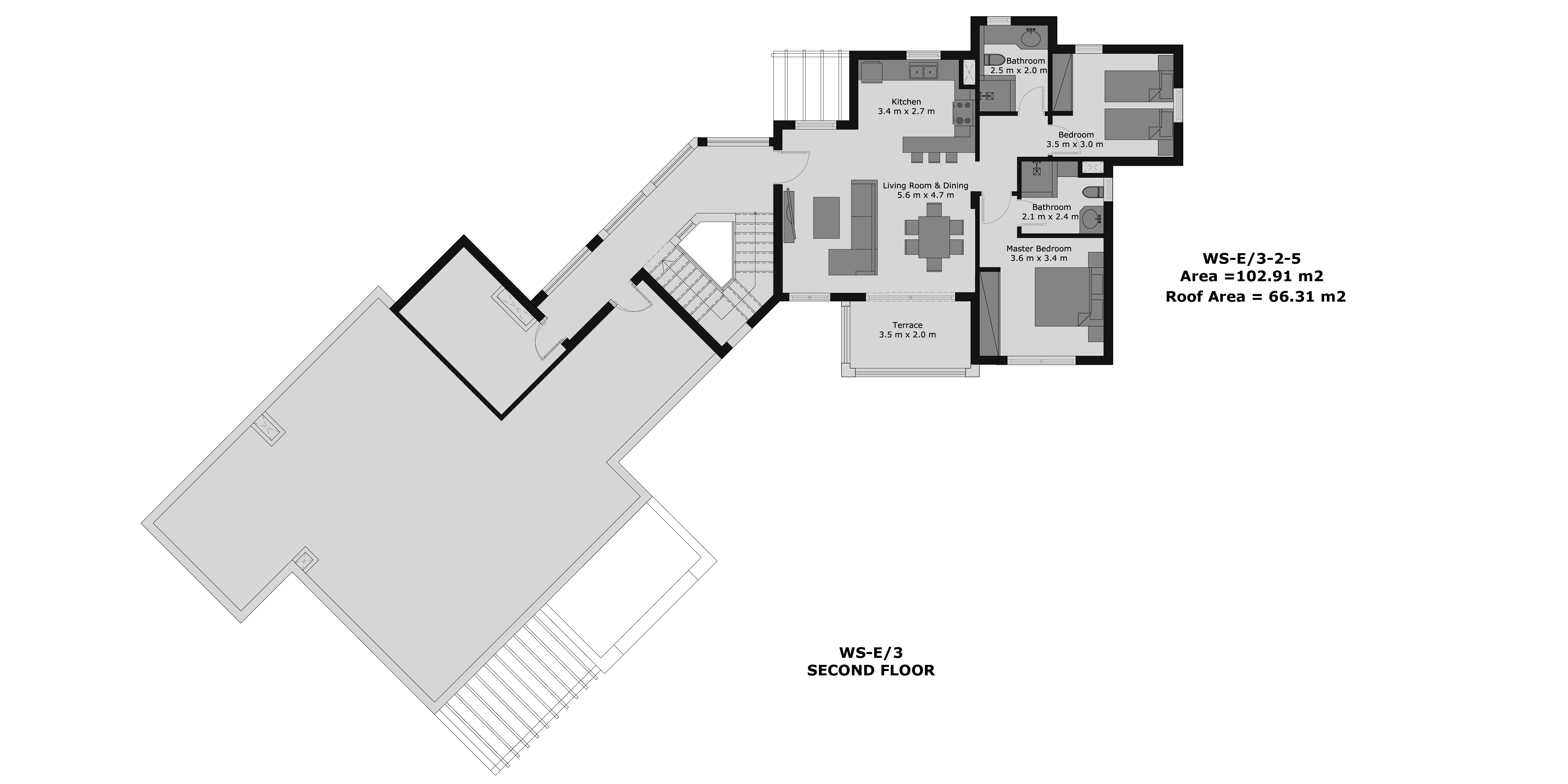 Floor plan for apartment at Waterside Condos