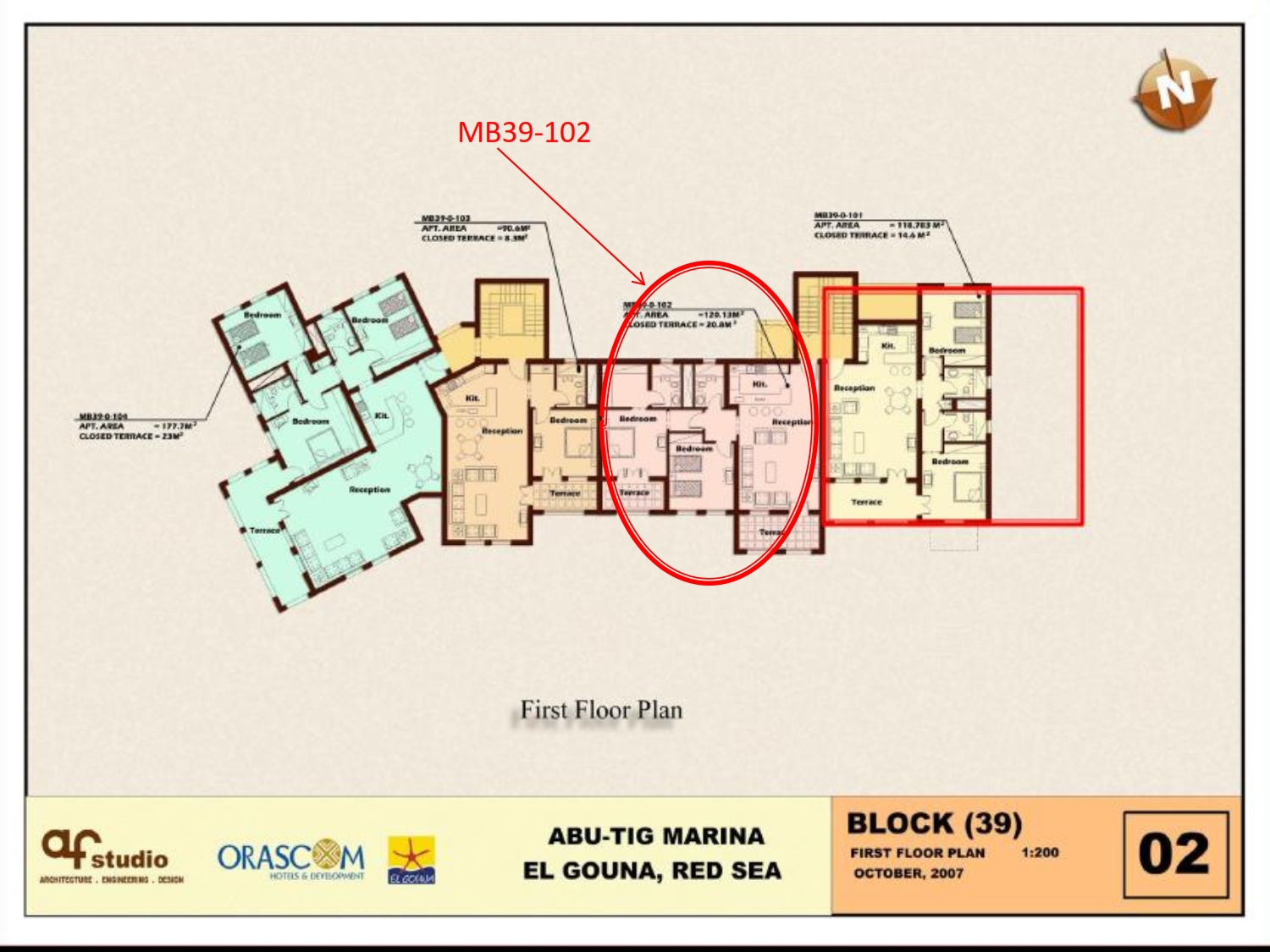 Floor plan for apartment at New Marina