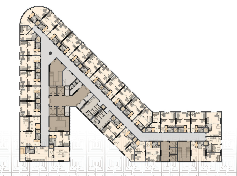 Floor plan for  at Moonreal Tower