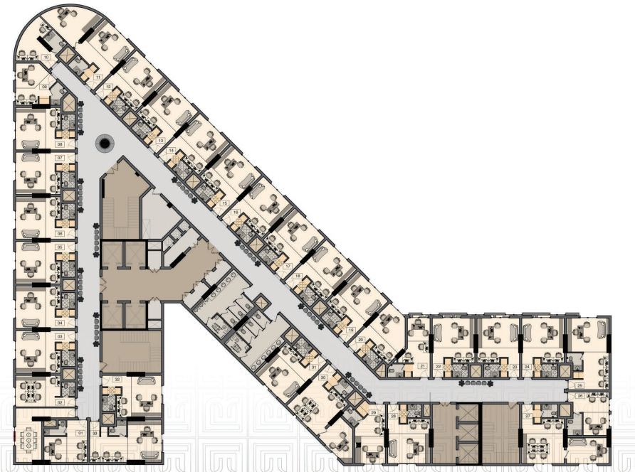 Floor plan for  at Moonreal Tower