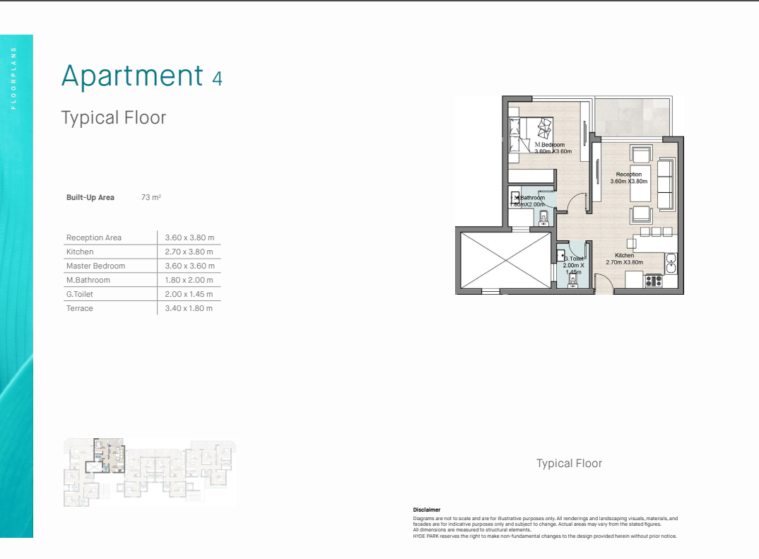 Floor plan for chalet at Hyde Park North - Seashore