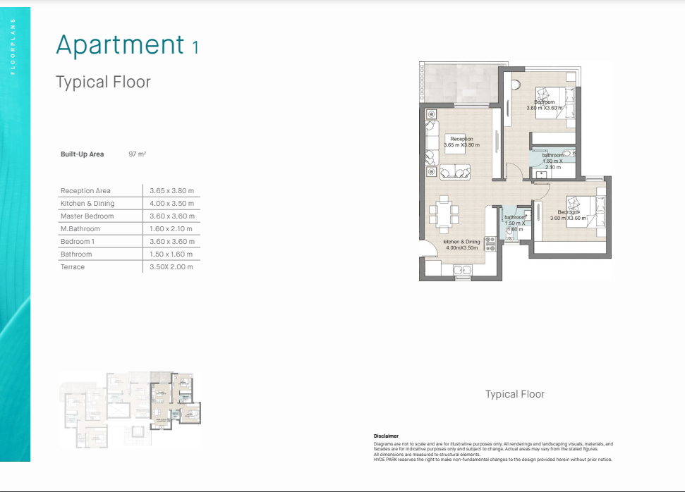 Floor plan for chalet at Hyde Park North - Seashore