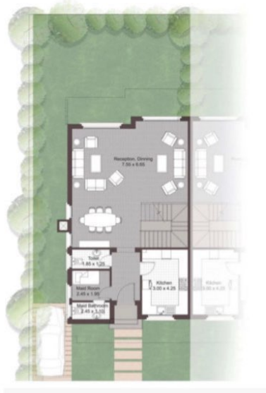 Floor plan for chalet at JEDAR