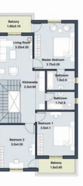 Floor plan for townhouse at ALMA