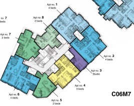 Floor plan for apartment at Il Latini SED