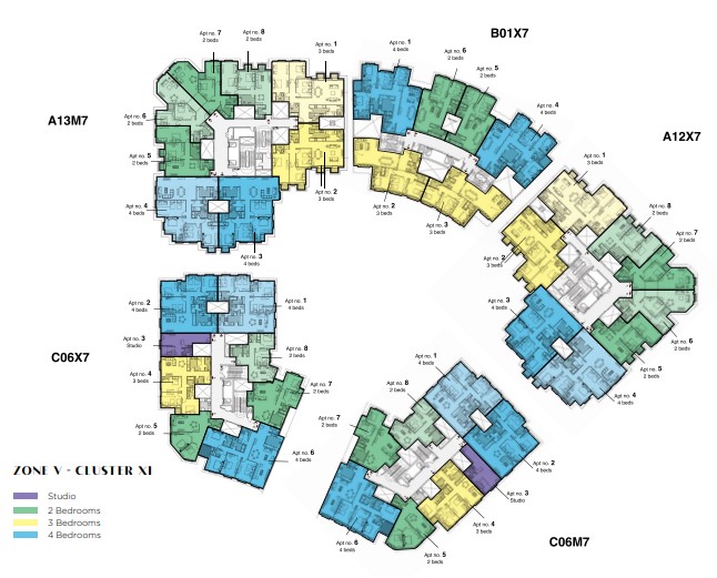 Floor plan for apartment at Il Latini SED