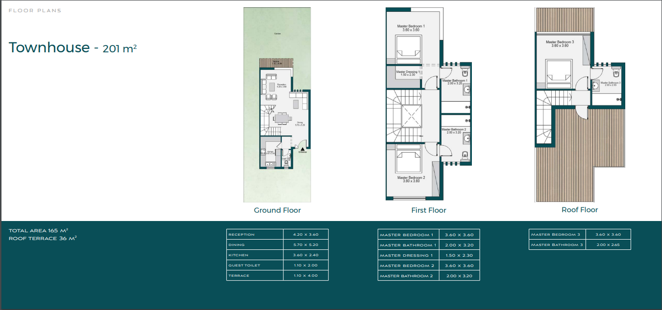 Floor plan for townhouse at Bloomfields