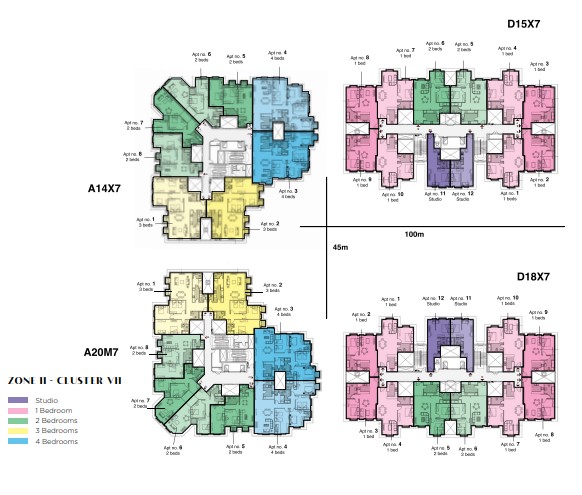Floor plan for apartment at Il Latini SED