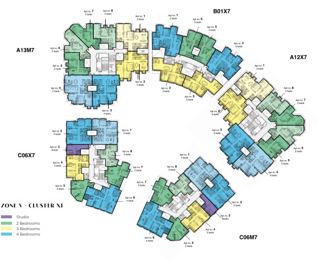 Floor plan for apartment at Il Latini SED