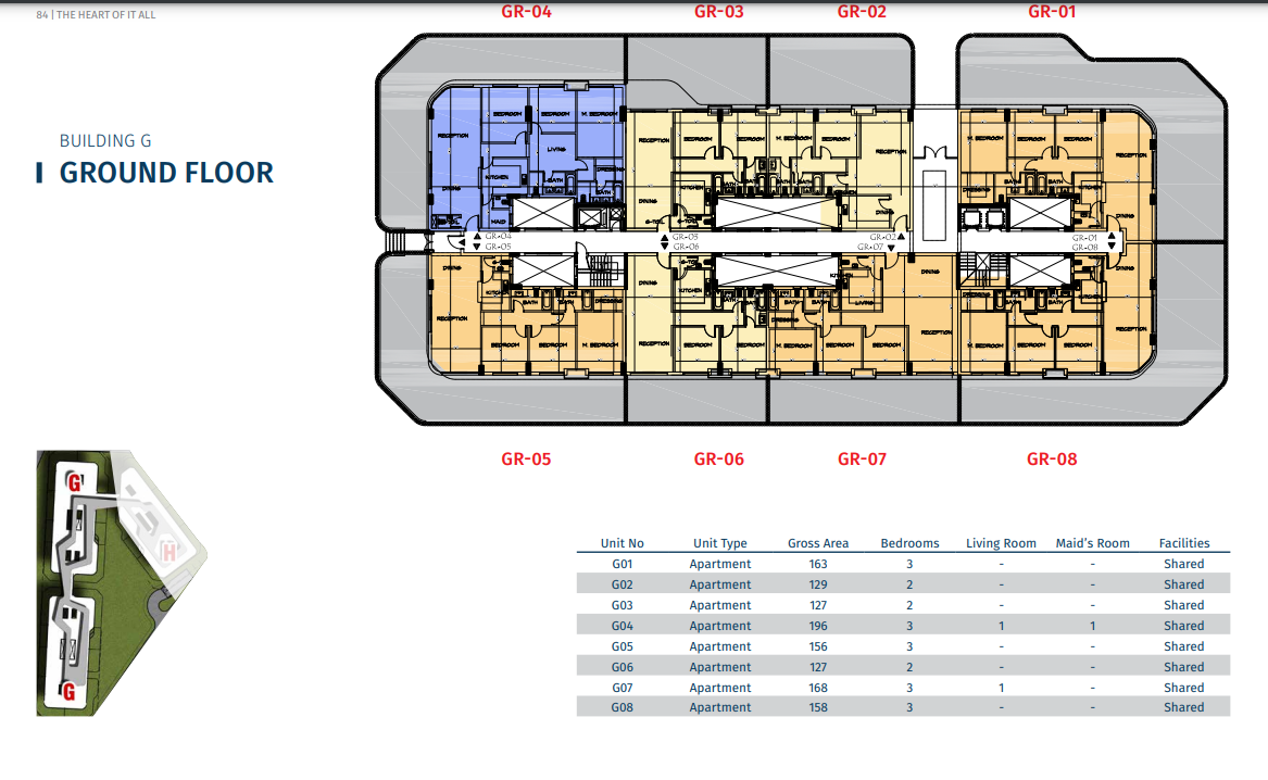 Floor plan for apartment at Bloomfields