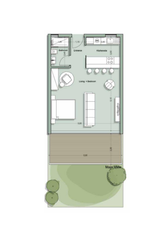 Floor plan for chalet at Il Monte Galala