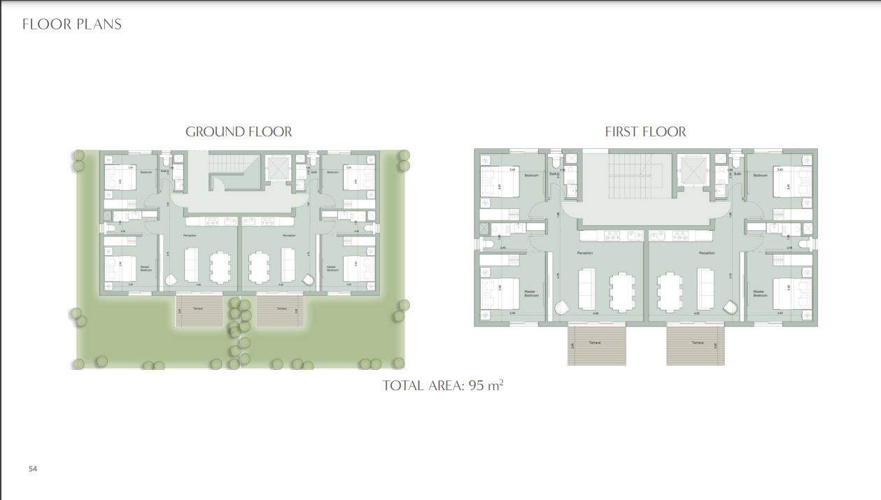 Floor plan for studio at Il Monte Galala