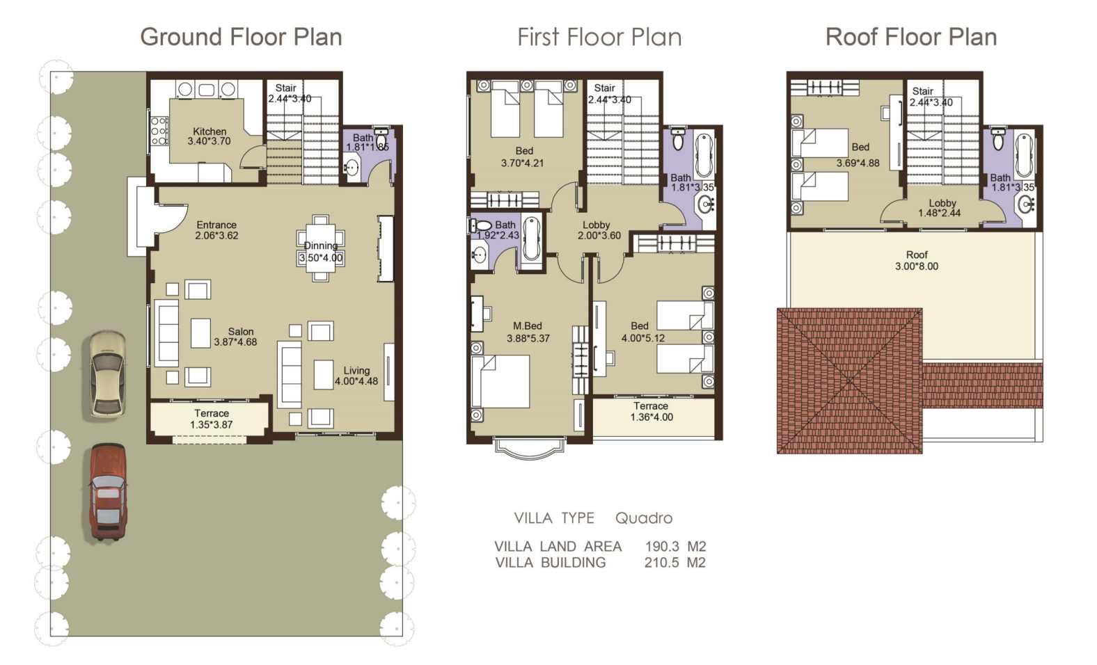 Floor plan for villa at El Patio 6 October