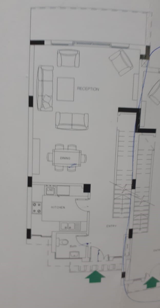 Floor plan for townhouse at Hyde Park