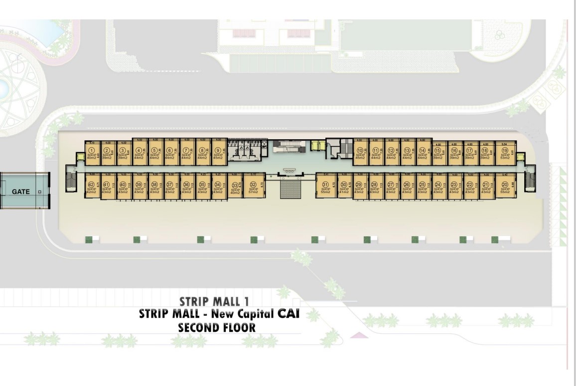 Floor plan for  at De joya 1 strip mall