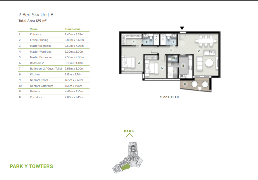Floor plan for apartment at ZED