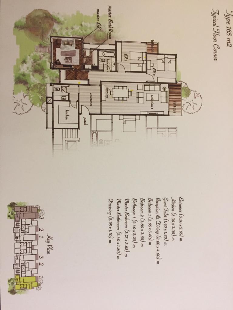 Floor plan for apartment at Aria