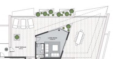 Floor plan for apartment at Six West