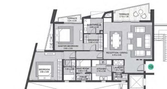 Floor plan for apartment at Six West