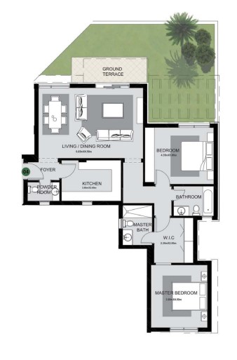 Floor plan for apartment at The Estates Residence